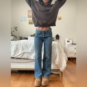 Abercrombie & Fitch Dark Blue Flare Jeans